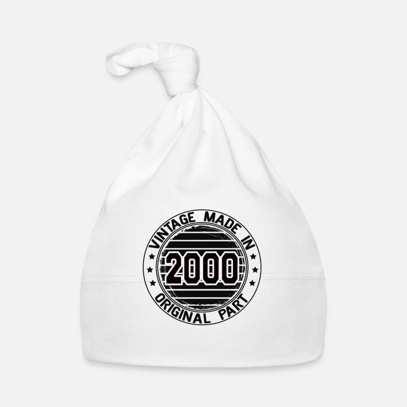 Vintage Made In 2000 Original Part Geburtstag 2000 Baby Bio-Mütze