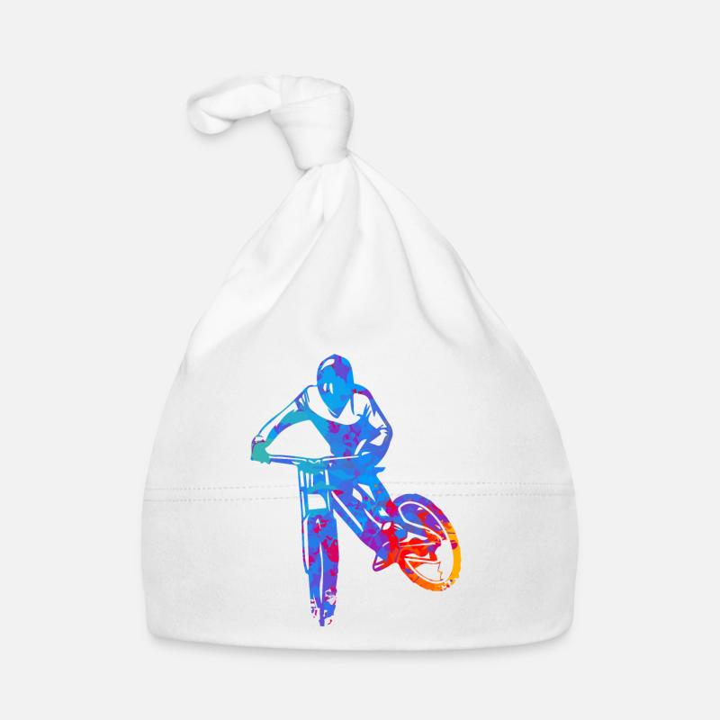 Downhill Colour - Baby Bio-Mütze - Weiß