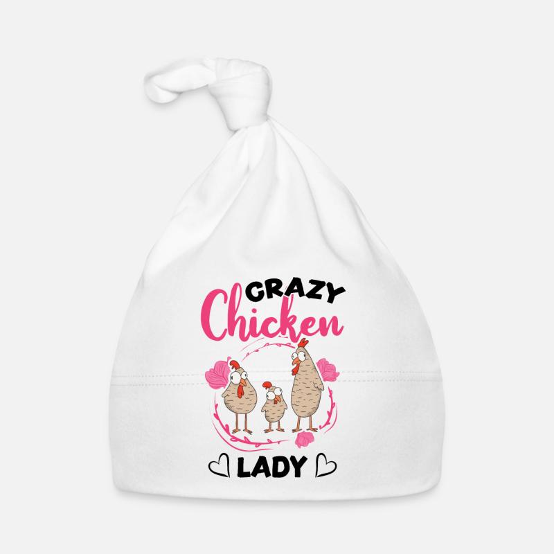 Crazy Chicken lady chicken owner Organic Baby Cap