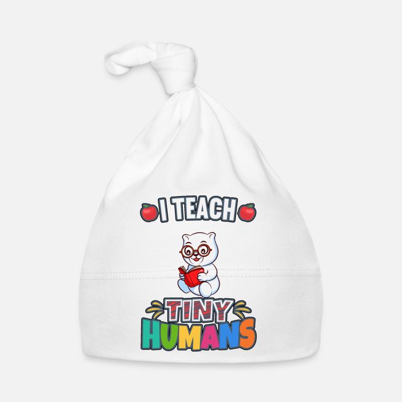 I Teach Tiny Humans Elementary School Teacher Baby Bio-Mütze