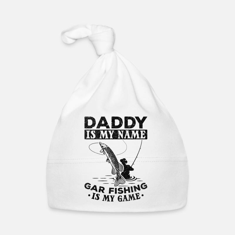 Papa est mon nom Gar La pêche est mon jeu Bonnet bio Bébé