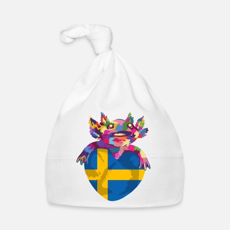 Suède Drapeau Scandinavie Drapeau suédois Bonnet bio Bébé