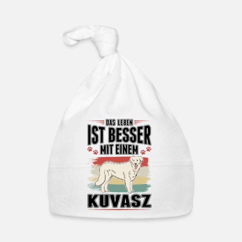 Das Leben ist besser mit einem Kuvasz Baby Bio-Mütze