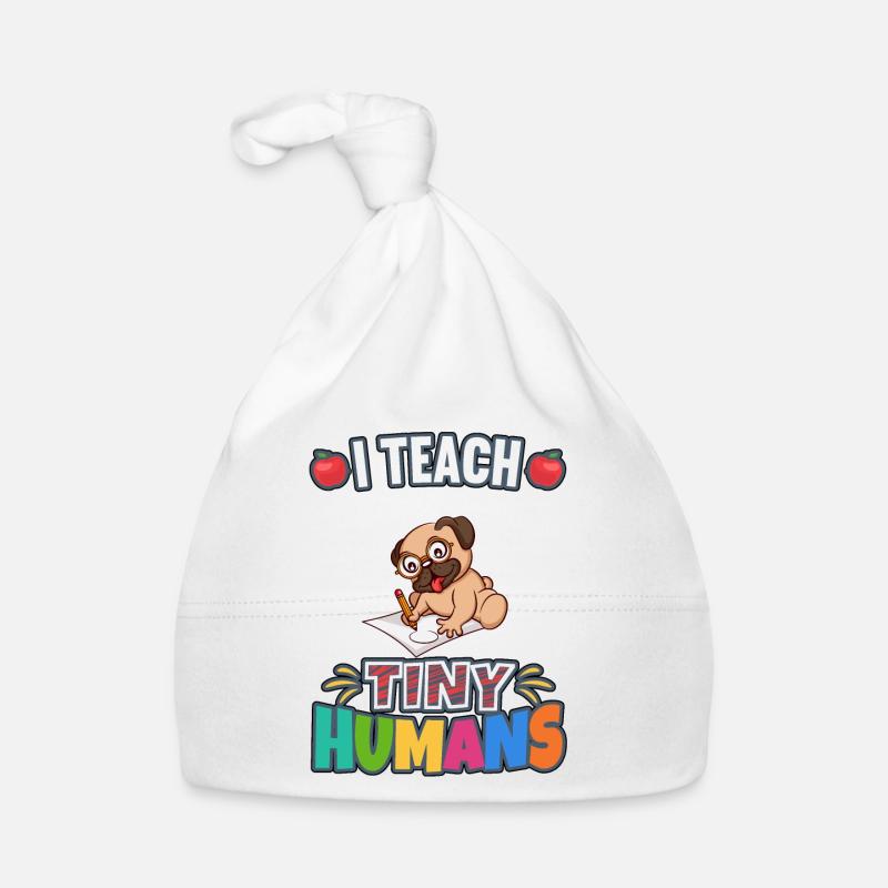 I Teach Tiny Humans Elementary School Teacher Baby Bio-Mütze