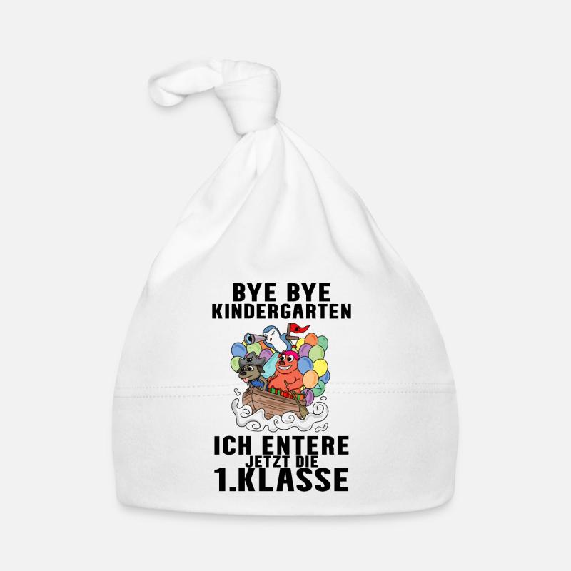 1 Klasse Einschulung Pirat Schulkind Geschenk Baby Bio-Mütze
