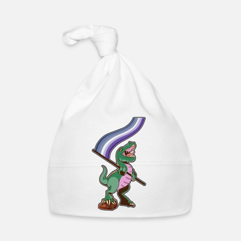 Drapeau LGBTQ - Dinosaur Butch Lesbienne Bonnet bio Bébé
