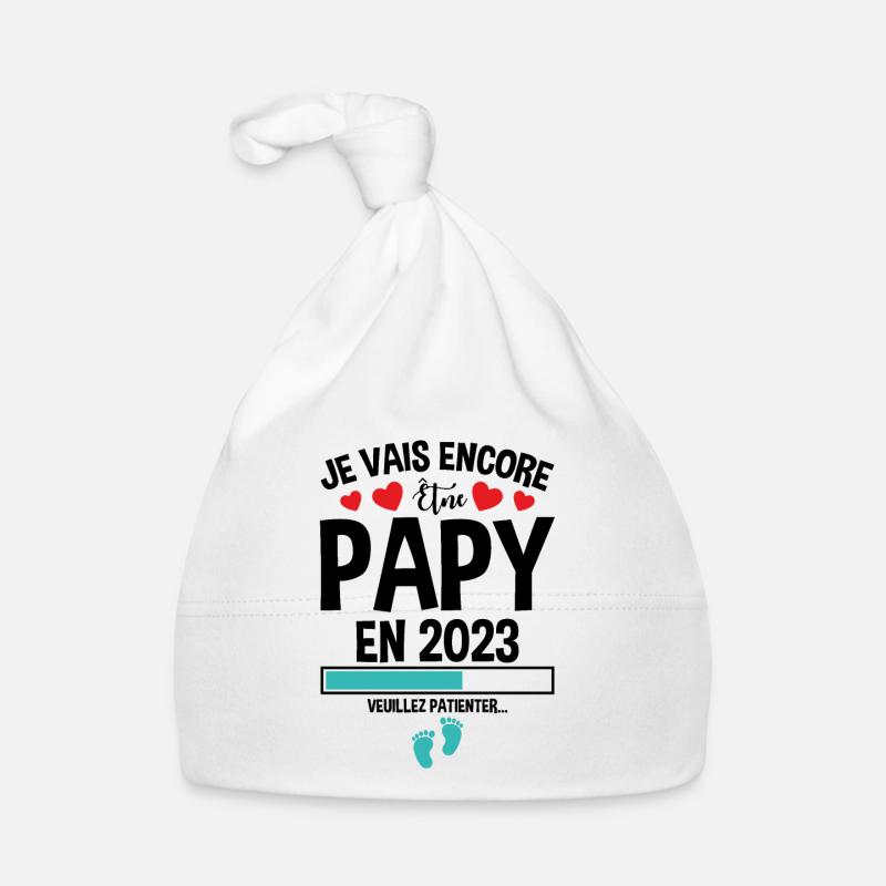 Je Vais Encore Être Papy En 2023 Cadeau Enceinte Bonnet bio Bébé