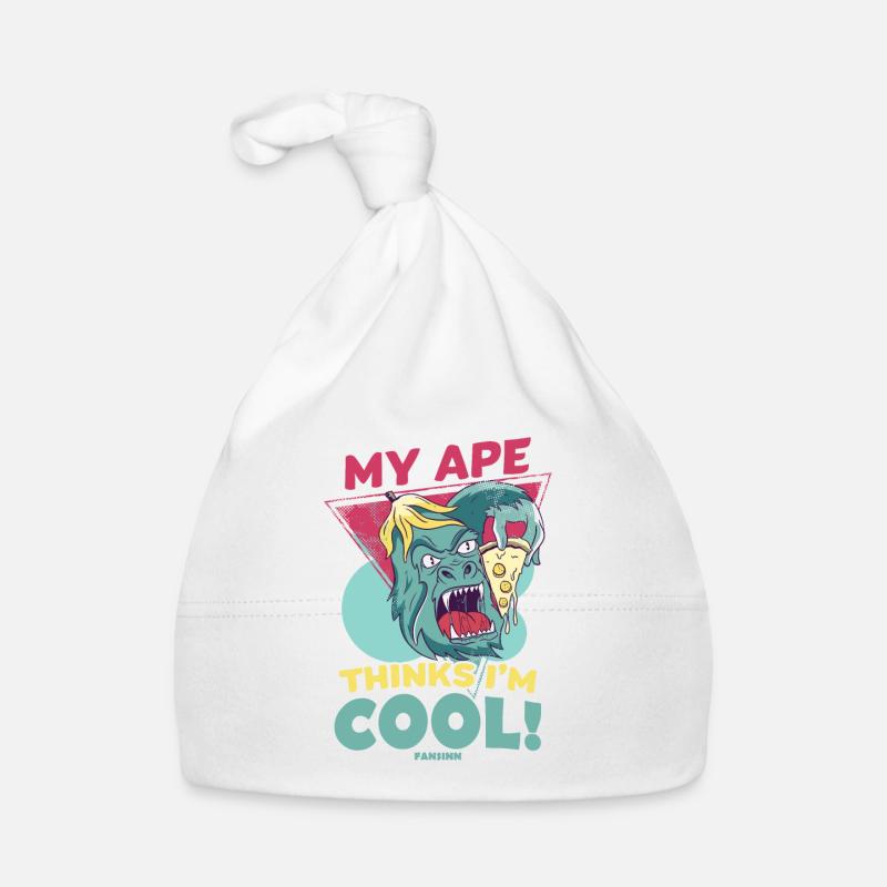 Mon singe pense que je suis cool Bonnet bio Bébé