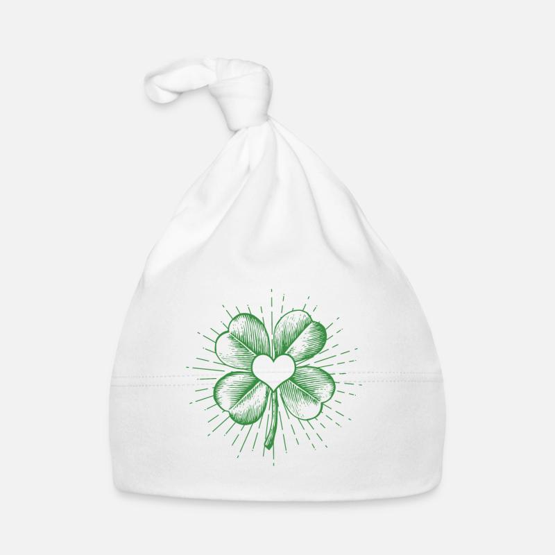Trèfle à quatre feuilles Bonnet bio Bébé