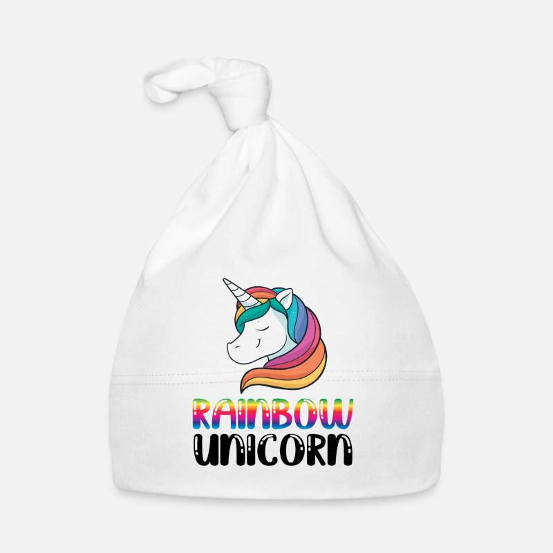 Rainbow Unicorn Bisexual Transgender Pride Rainbow Baby Bio-Mütze