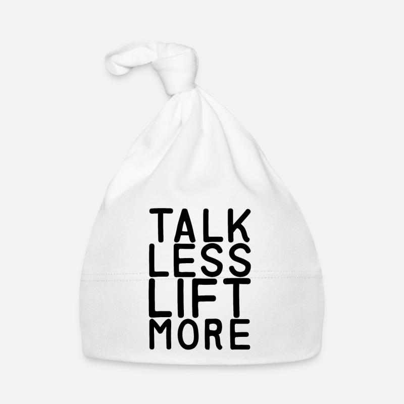 Talk Less Lift More 7 Organic Baby Cap