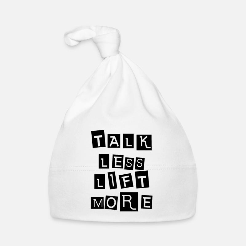 Talk Less Lift More 5 Organic Baby Cap