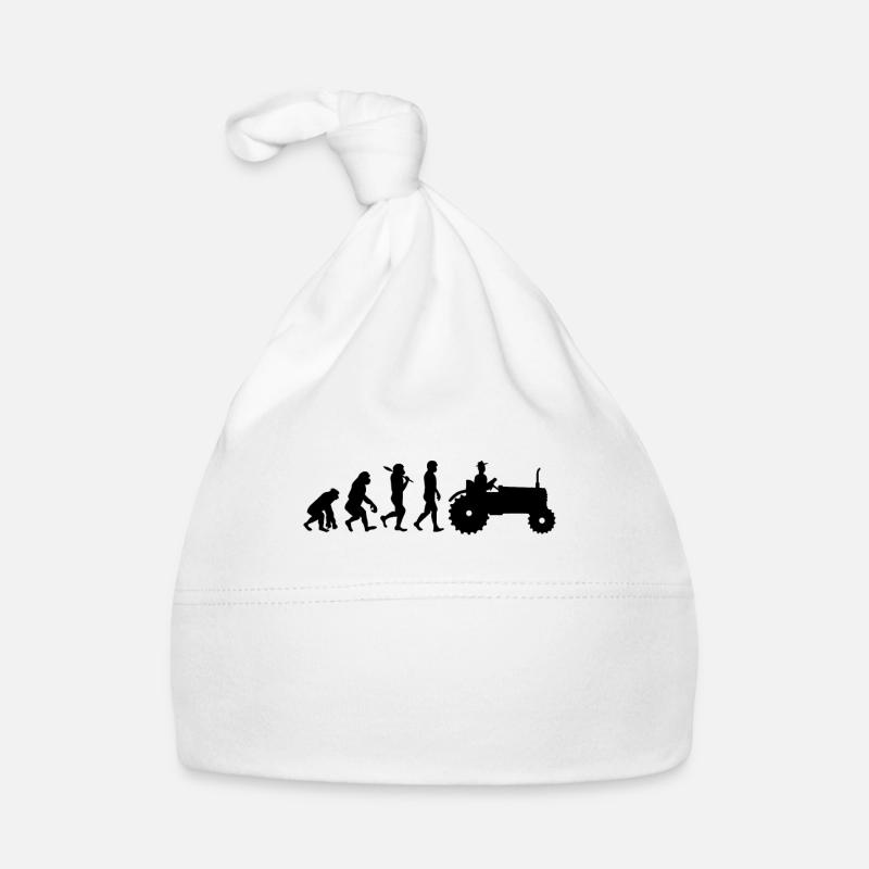 Farmer Evolution Gift Tracteur Tracteur Bonnet bio Bébé
