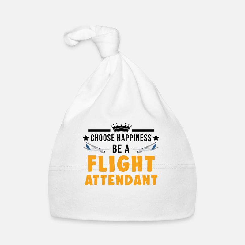 Flugbegleiter Geschenk Flight Attendant Baby Bio-Mütze
