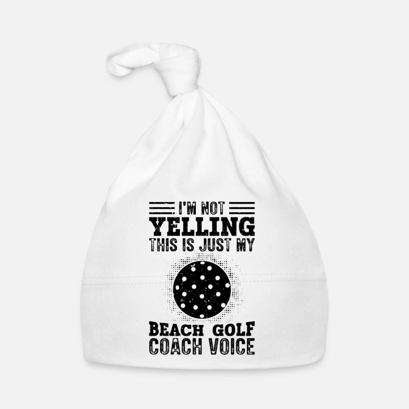 I Don't Scream - Beach Golf Coach Organic Baby Cap