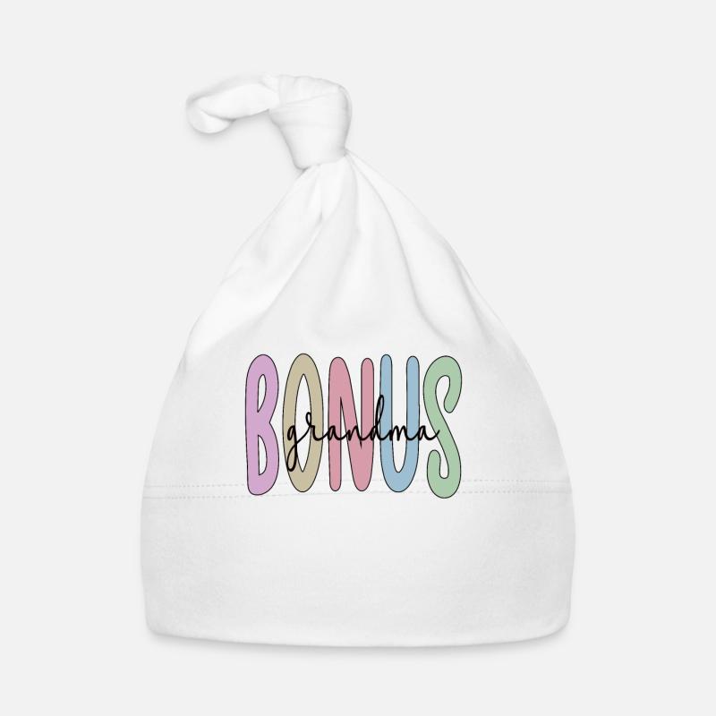 Stolze Bonus-Oma Geschenk Beste Stiefgroßmutter Baby Bio-Mütze