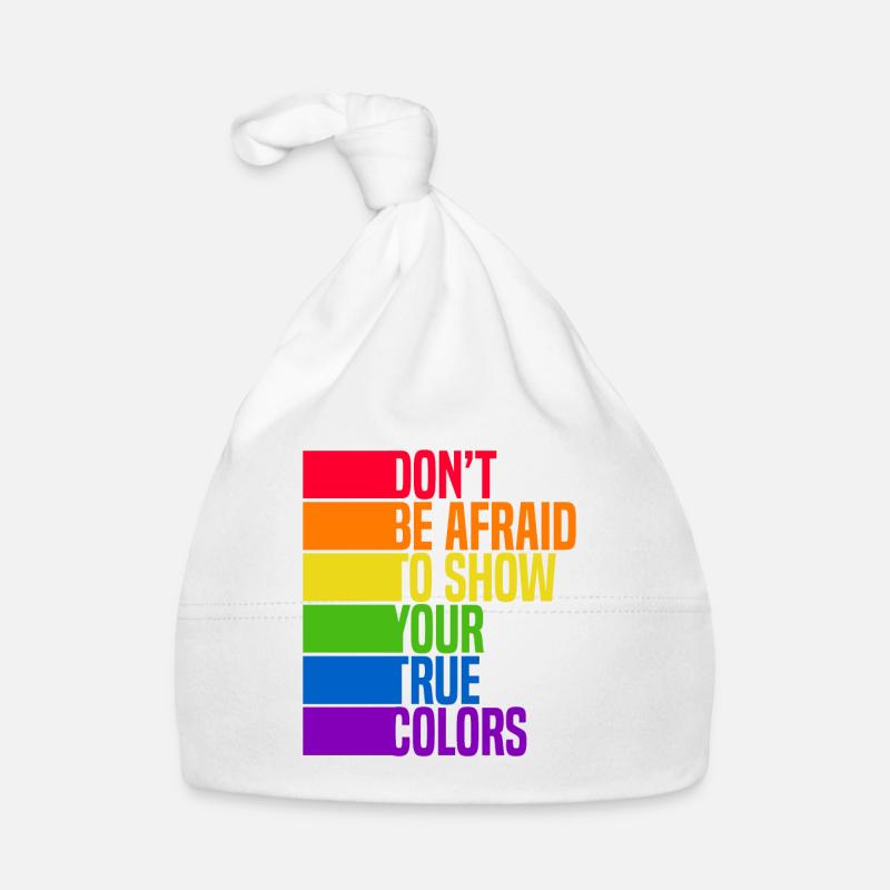 Dont Be Afraid To Show Your True Colors Bisexual T Baby Bio-Mütze