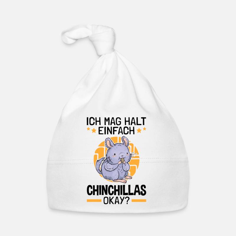 Ich mag einfach Chinchilla Nagetier Wollmaus Baby Bio-Mütze