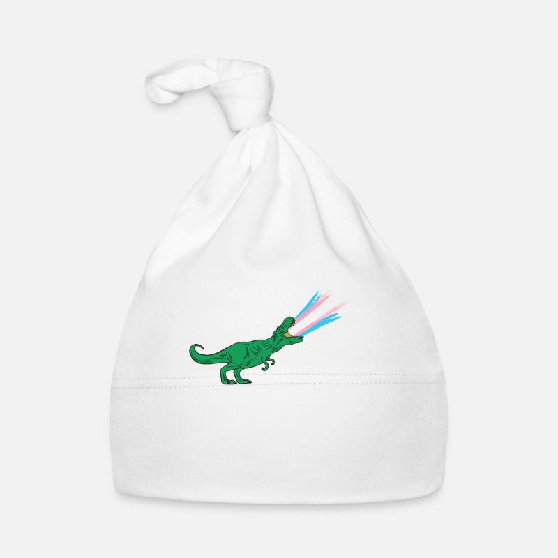 LGBTQ Transgender Flag - Dinosaurs Organic Baby Cap