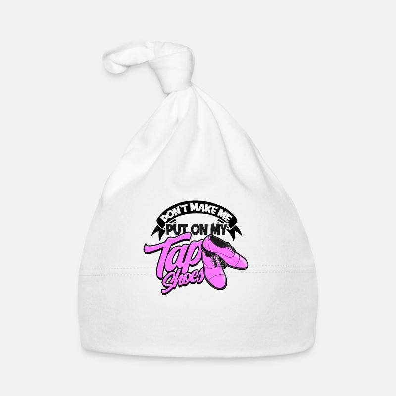 Ne me faites pas mettre mes chaussures à claquettes - rétro - Bonnet bio Bébé - blanc