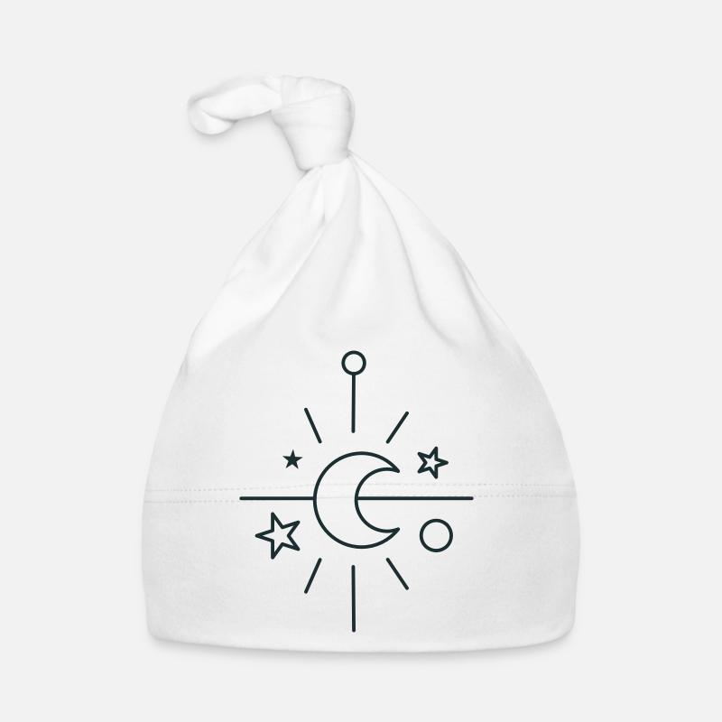 BOHO Croissant de lune central Bonnet bio Bébé