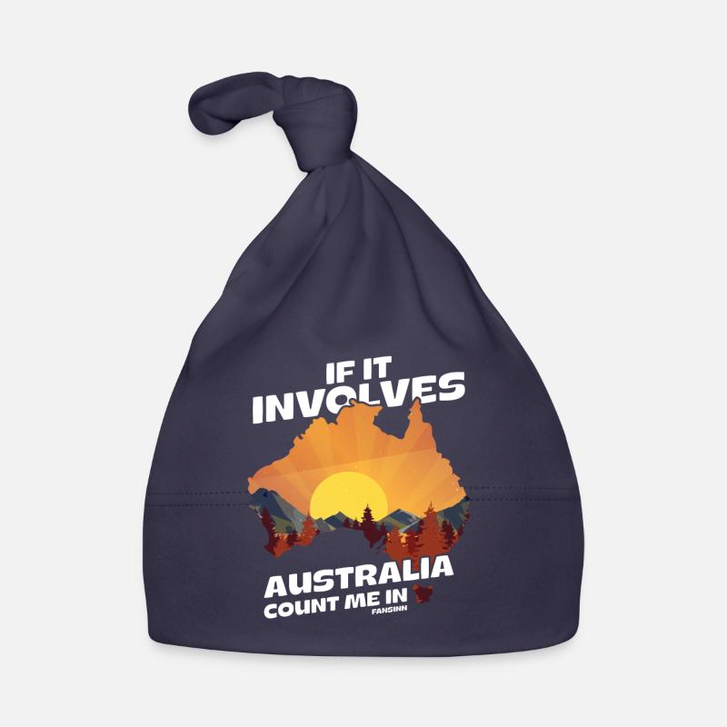 If It Involves Australia Count Me In Organic Baby Cap