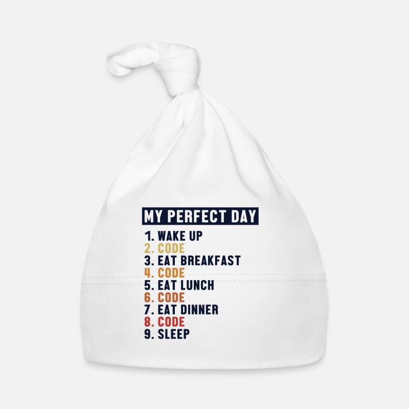 Coding Perfect Day Coder Engineer Software Organic Baby Cap