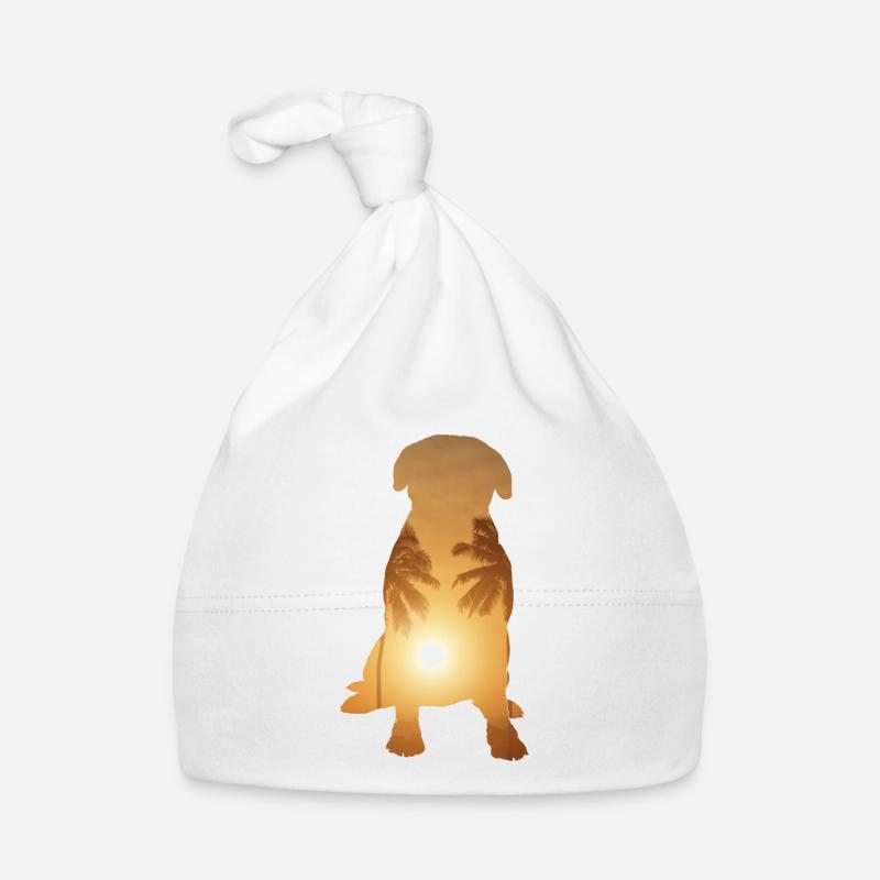 Summer beach - Bullmastiff Organic Baby Cap