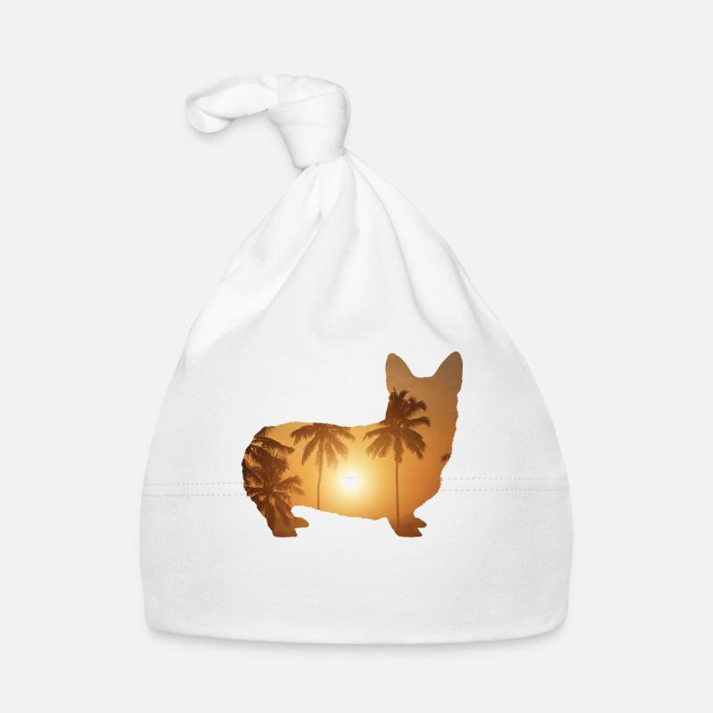 Sommerstrand - Corgi Baby Bio-Mütze
