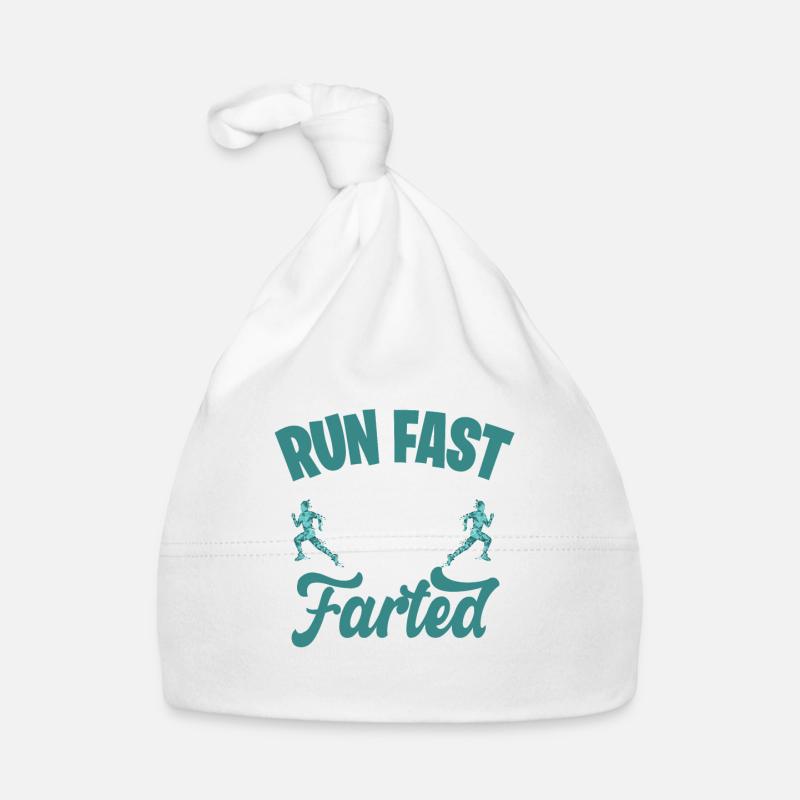 Marathon motif for runners & joggers Organic Baby Cap