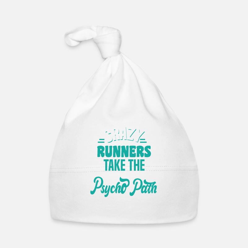 Marathon motif for runners & joggers Organic Baby Cap