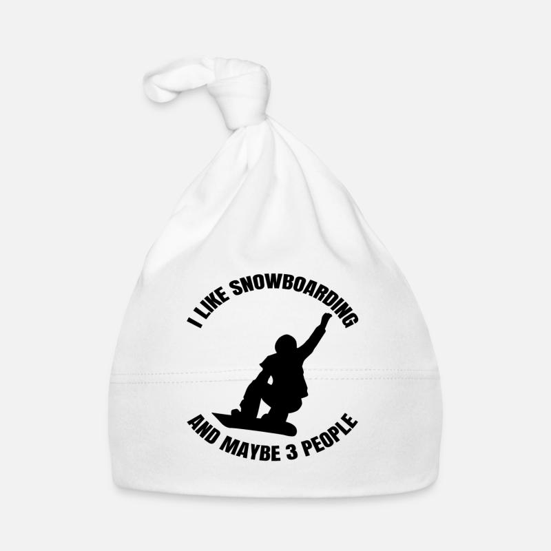 Snowboard Geschenk Wintersport Snowboardfahrer Baby Bio-Mütze