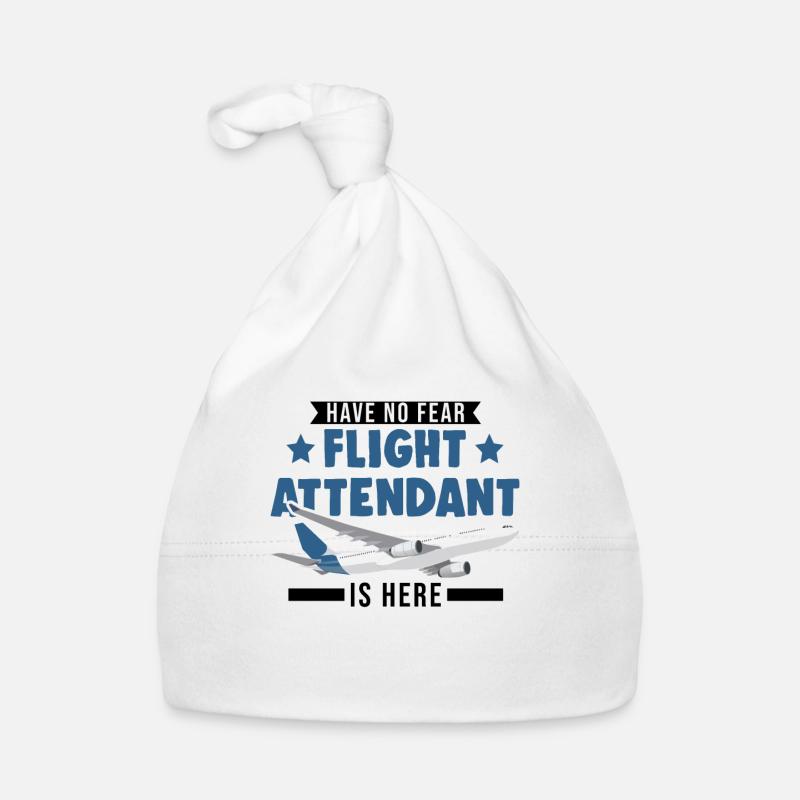 Flugbegleiter Geschenk Flugbegleiterin Baby Bio-Mütze