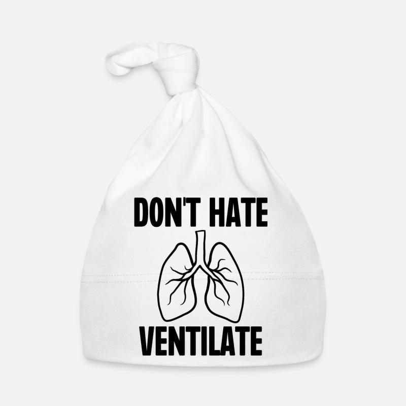 Don't Hate Ventilate Organic Baby Cap