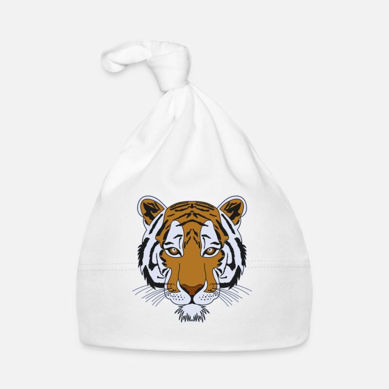 Motif de tigre Bonnet bio Bébé