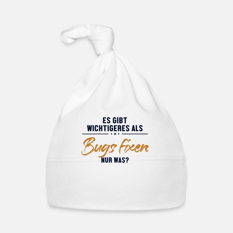 Wichtigeres als Bugs Fixen Developer Coder Baby Bio-Mütze