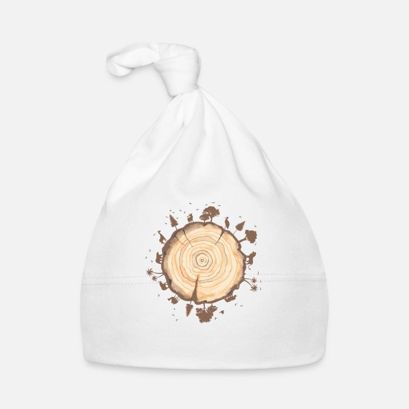 Planet earth and Earth day Organic Baby Cap