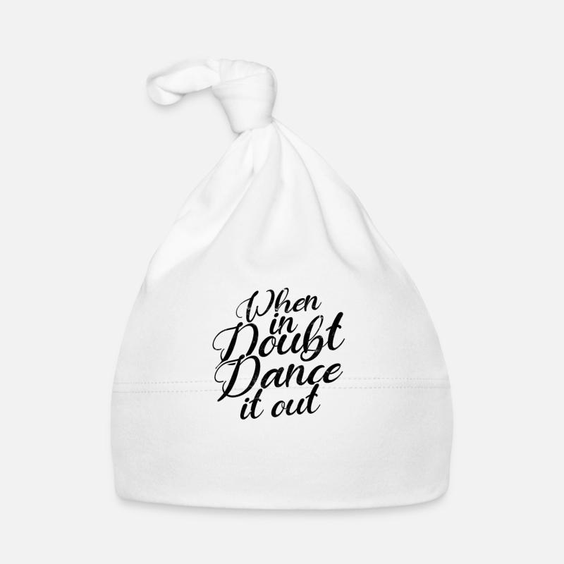 When in doubt Dance it out - retro dance Organic Baby Cap