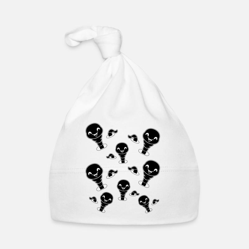 Compost Worms Nice Worm Farmer Funnier Organic Baby Cap