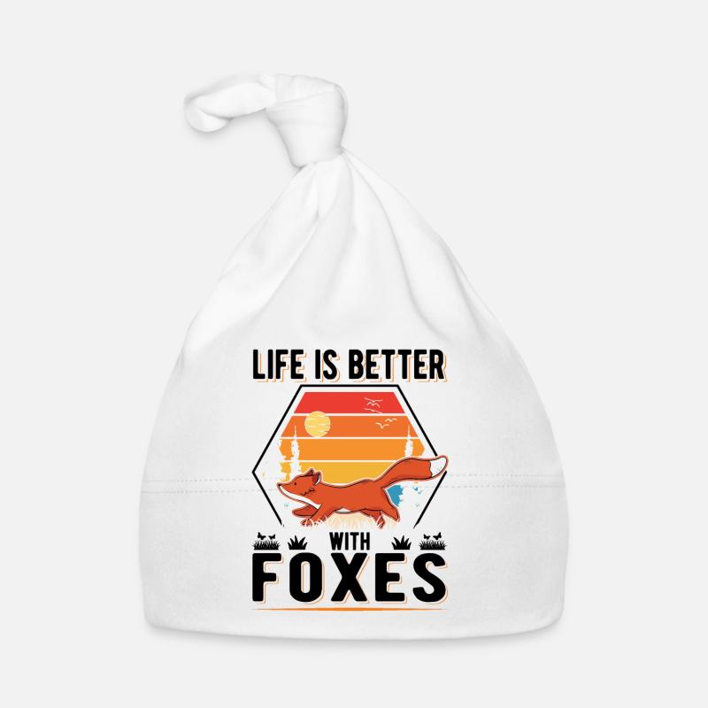 Life is better with Foxes Fuchs Organic Baby Cap