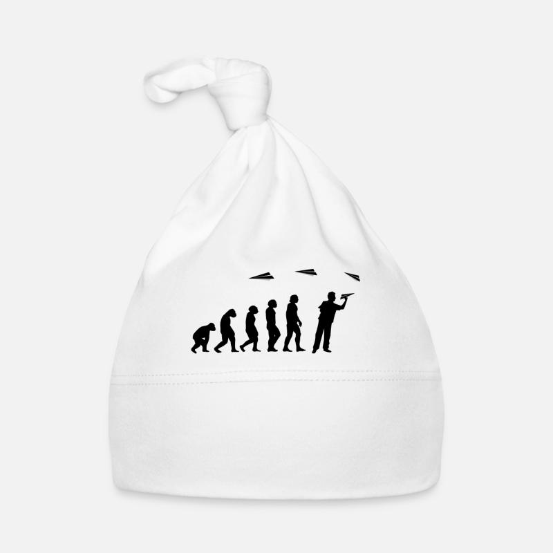 Papier-Flugzeug Piloten Mathe-Lehrer Evolution Baby Bio-Mütze