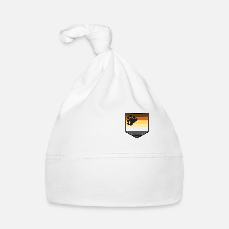 Sac avec drapeau LGBTQ Bear Pride Bonnet bio Bébé
