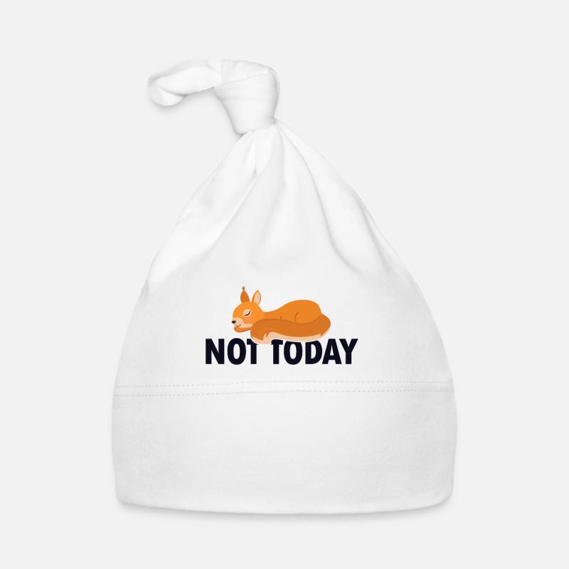 Not Today Écureuil gris Écureuil roux Écureuil Bonnet bio Bébé