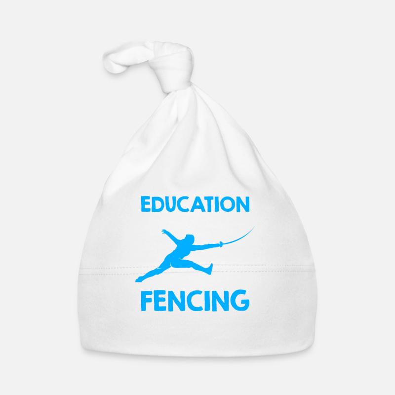 L’éducation est importante, mais l’escrime - Bonnet bio Bébé - blanc