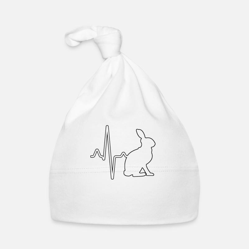 Battement de cœur de lapin Bonnet bio Bébé