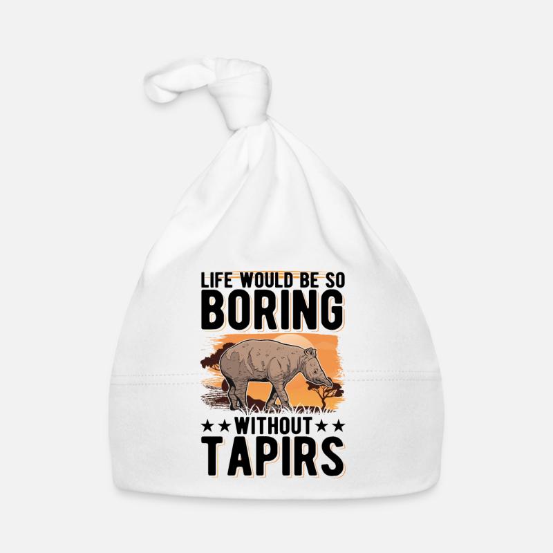 Life would be so boring without Tapirs Organic Baby Cap