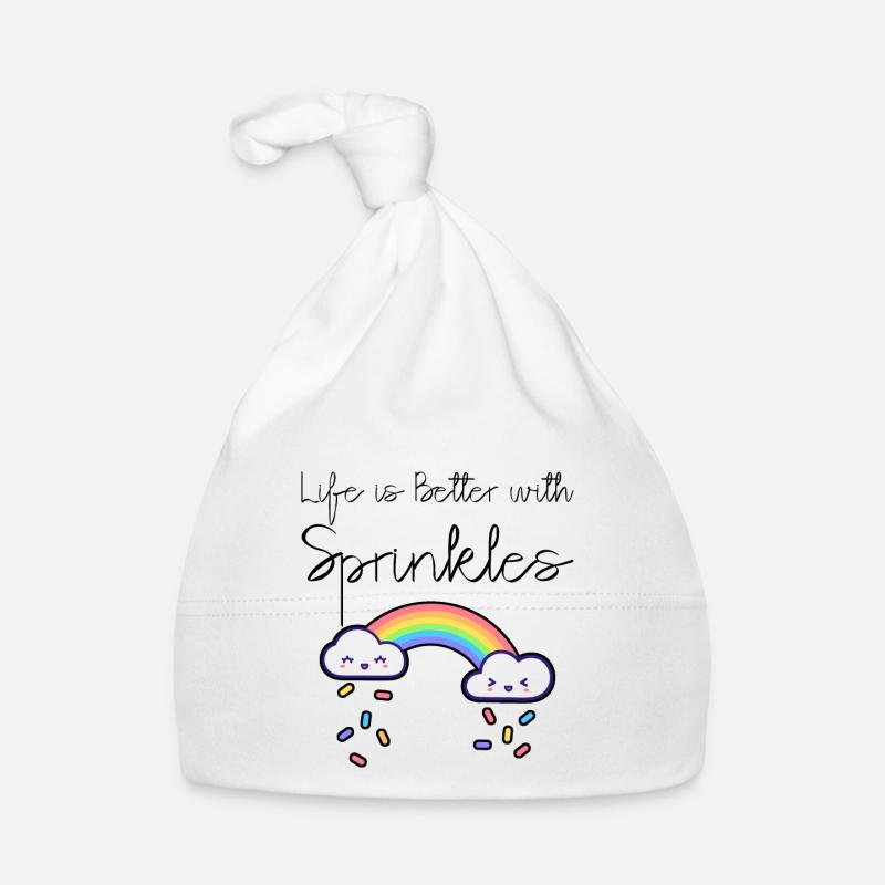 Life Is Better With Sprinkles 11 Organic Baby Cap