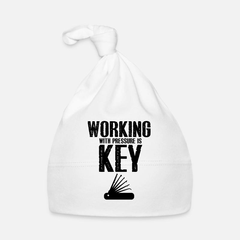 Burglar Locksmith Locking Technician Design Organic Baby Cap