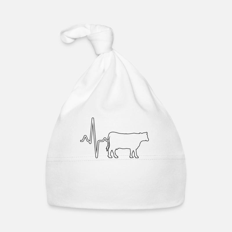 Kuh Rind Herzschlag Baby Bio-Mütze