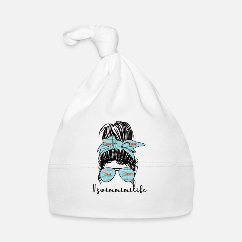 Fière natation Mimi Nageuse Mimi Grand-mère Cadeau Bonnet bio Bébé